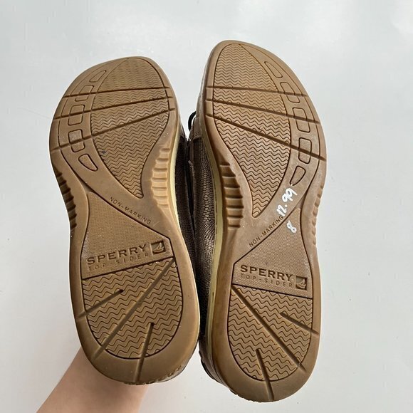 Sperry Women's Angelfish Metallic Slip-On Boat Shoe Size 8.5M Comfy - Picture 6 of 6